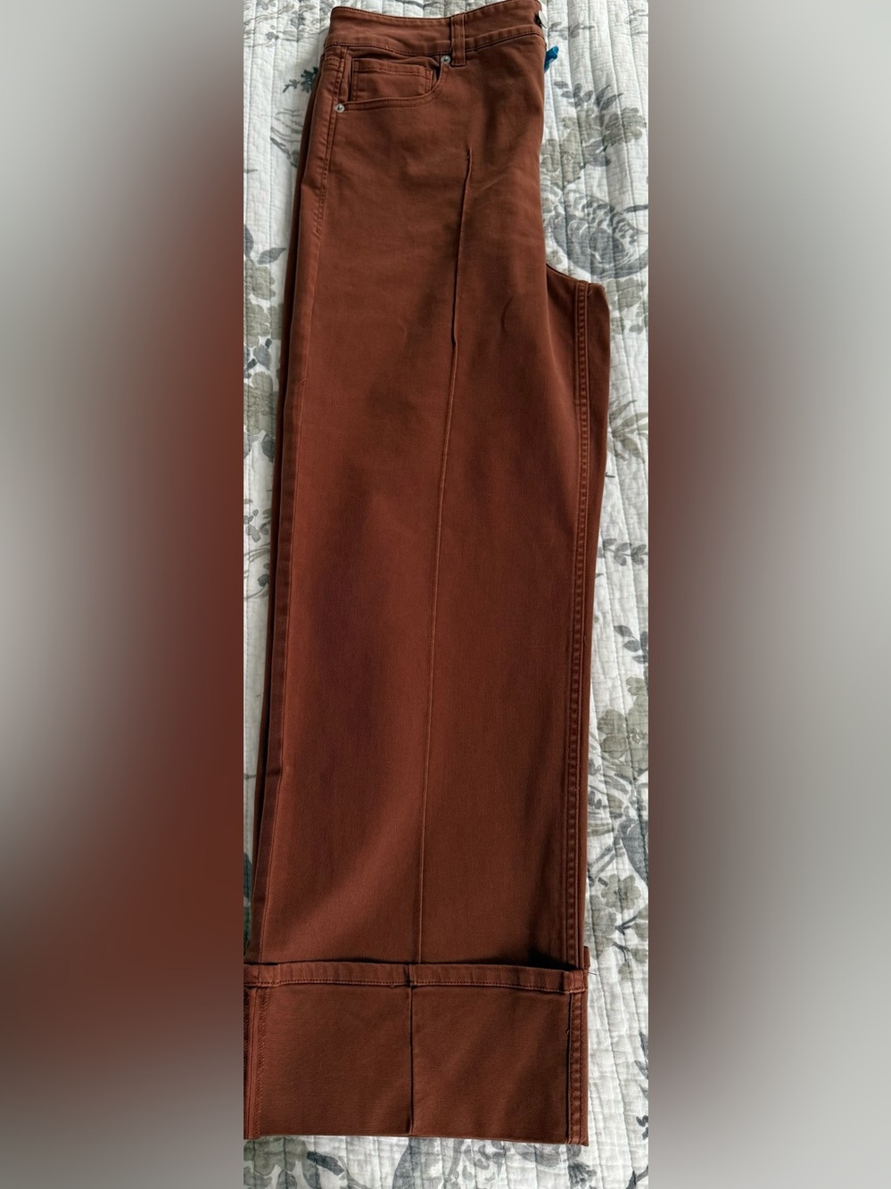 Dear John Rust Brown Wide-Leg Pants